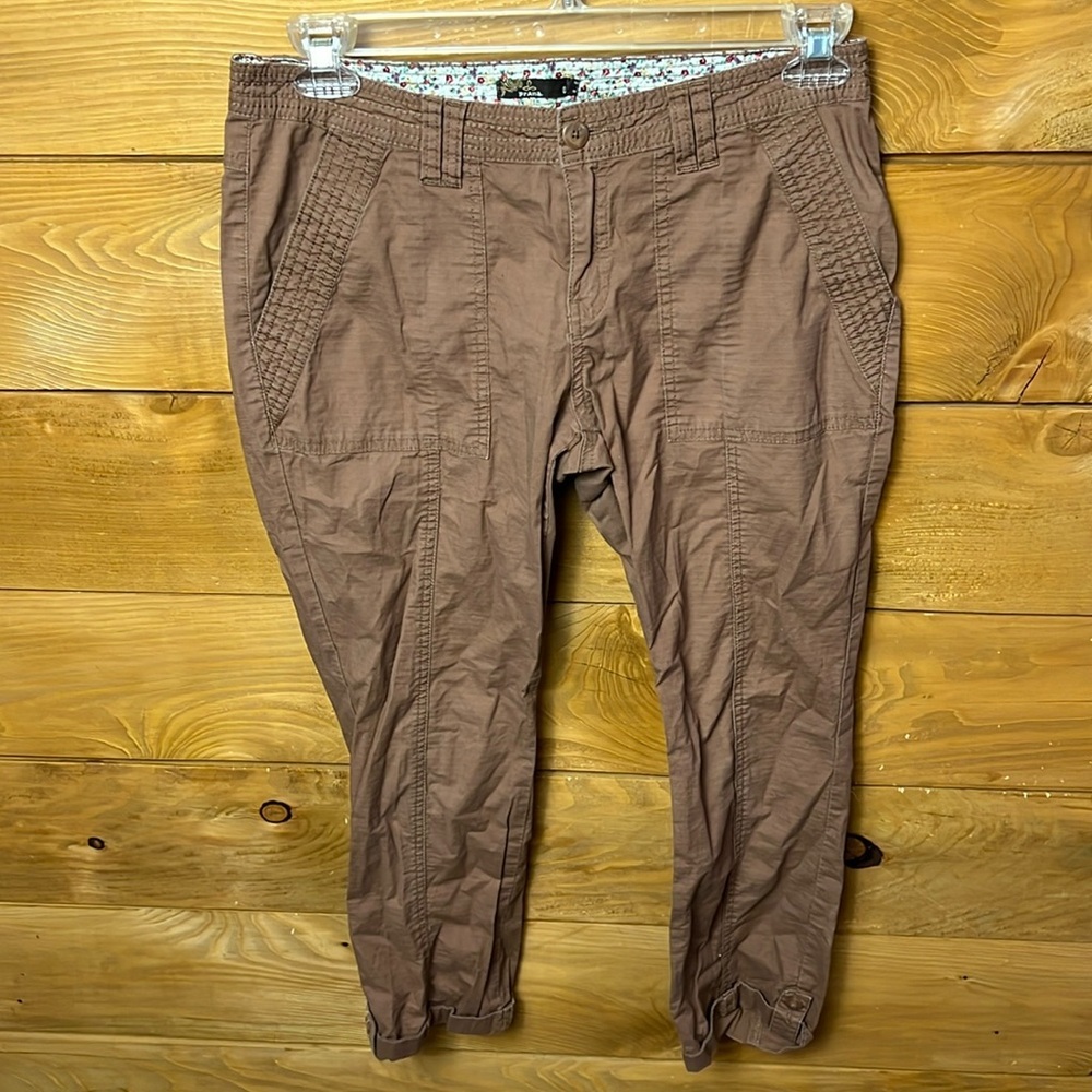 Prana Pants Women’s 8 Capri Crop Outdoor Hiking Active organic cotton athletic